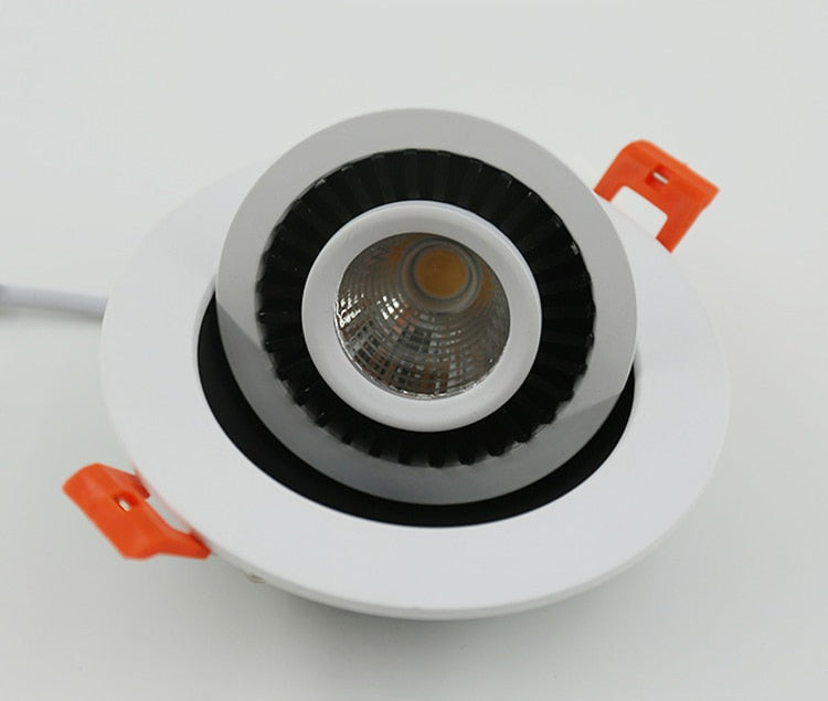 ACETIDE 360 Angle Rotatable LED COB Recessed Downlight Square 6W 9W -- 20W LED Ceiling Spot Light for Picture TV Background 220V