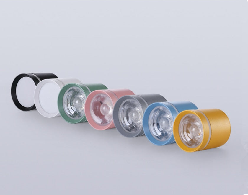 Dimmable Cylinder LED Downlights 10W 12W 15W 18W COB LED Ceiling Spot Lights AC85~265V LED Background Lamps Indoor Lighting