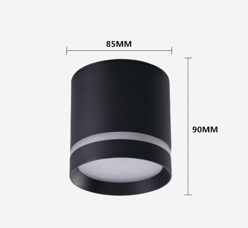 Dimmable Cylinder LED Downlights 10W 12W 15W 18W COB LED Ceiling Spot Lights AC85~265V LED Background Lamps Indoor Lighting