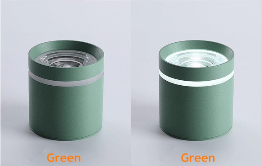 Dimmable Cylinder LED Downlights 10W 12W 15W 18W COB LED Ceiling Spot Lights AC85~265V LED Background Lamps Indoor Lighting