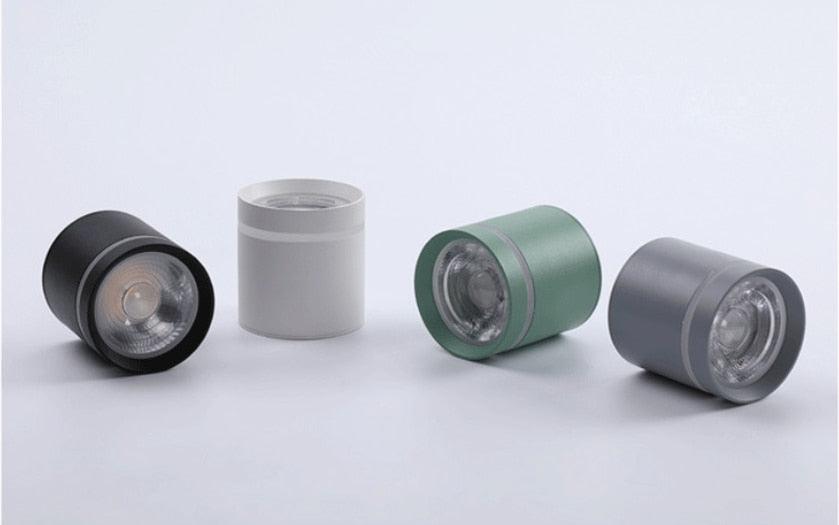 Dimmable Cylinder LED Downlights 10W 12W 15W 18W COB LED Ceiling Spot Lights AC85~265V LED Background Lamps Indoor Lighting