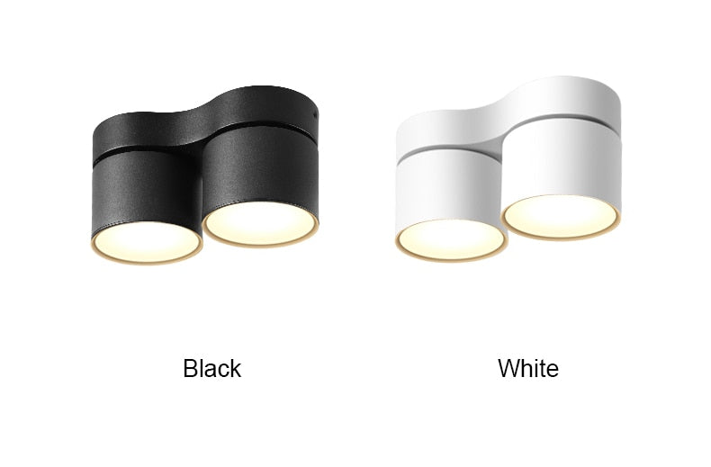 LED Ceiling Light Folding LED Downlights 12W/24W Ceiling COB Spotlights AC110~240V LED Ceiling Lamps Indoor Lighting