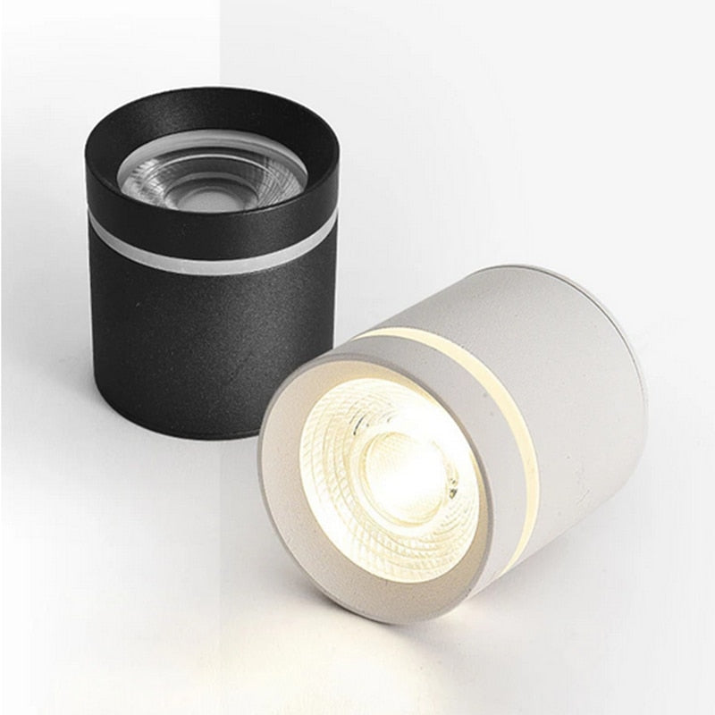 Dimmable COB Cylinder Led Downlight Surface 5W 7W 10W 12W 15W 18W COB LED Ceiling Spot Lights LED Background Lamps Indoor Lighting