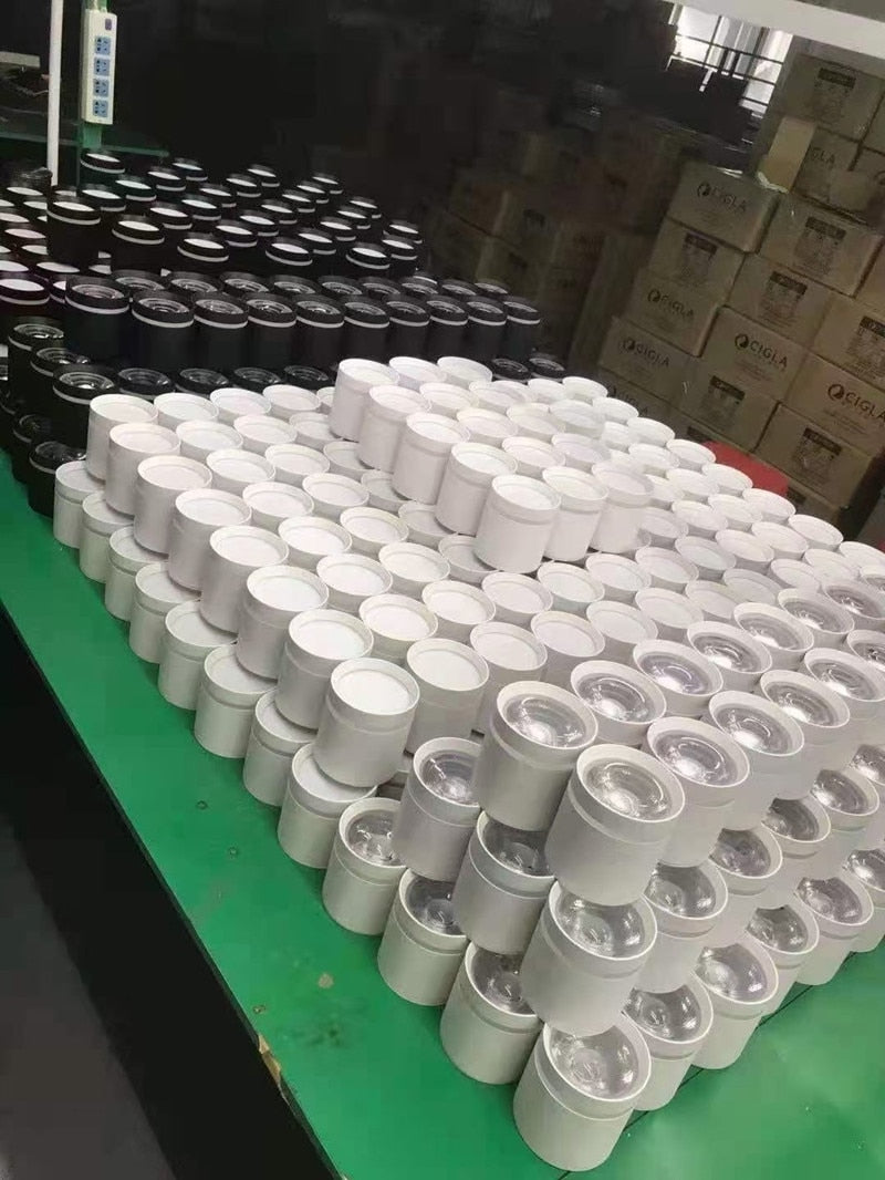 Dimmable COB Cylinder Led Downlight Surface 5W 7W 10W 12W 15W 18W COB LED Ceiling Spot Lights LED Background Lamps Indoor Lighting