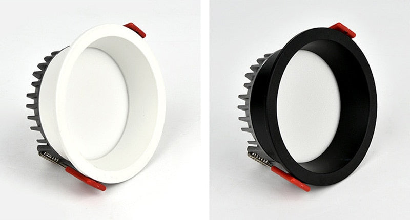 Anti Glare Dimmable Recessed Downlight lamp 7w 9w 12w 15w Led Spot Light 220V/110V Ceiling round panel light for home lighting