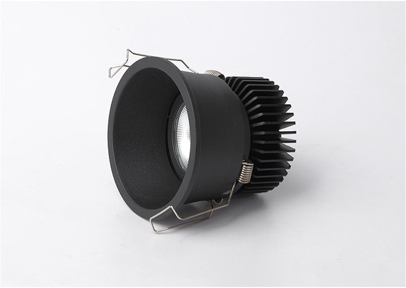 Dimmable Recessed Narrow Border Anti-glare COB LED Downlights AC85-265V 5W/7W/9W/12W/18W LED Ceiling Lamps Hotel Villa Lighting