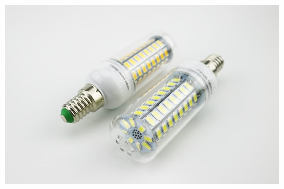 E27 E14 LED Corn Bulb 24 36 48 56 69 72 LEDs SMD 5730 220V Lampasas LED Lamp Chandelier Candle LED Light Bombillas
