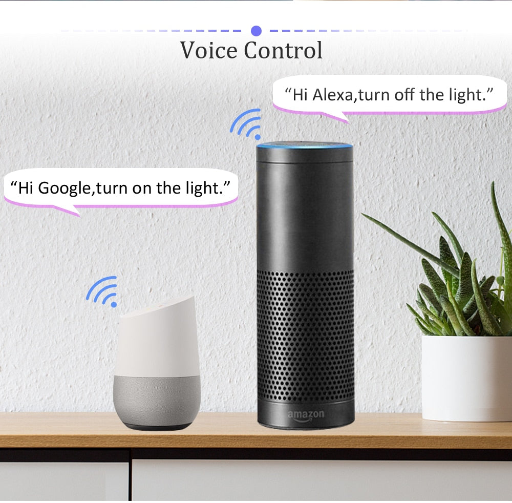 Tuya WiFi Smart Downlight 5V 5W 7W 9W 15W Dimming Spotlight Colorful LED Bulbs RGB+RGBWW+RGBCW Work with Alexa Google Home