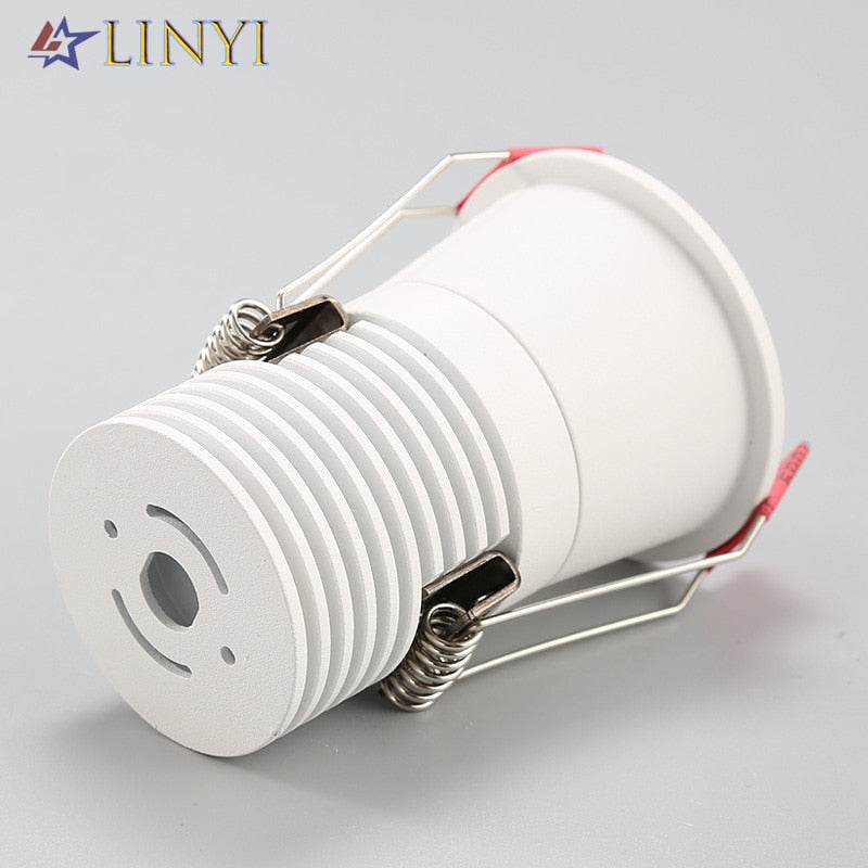 2021 Mini LED Downlight COB 6W 10W 12W Dimmable AC110V 220V Recessed Spotlight 24 White and Black Ceiling Lamp For Cabinet Light
