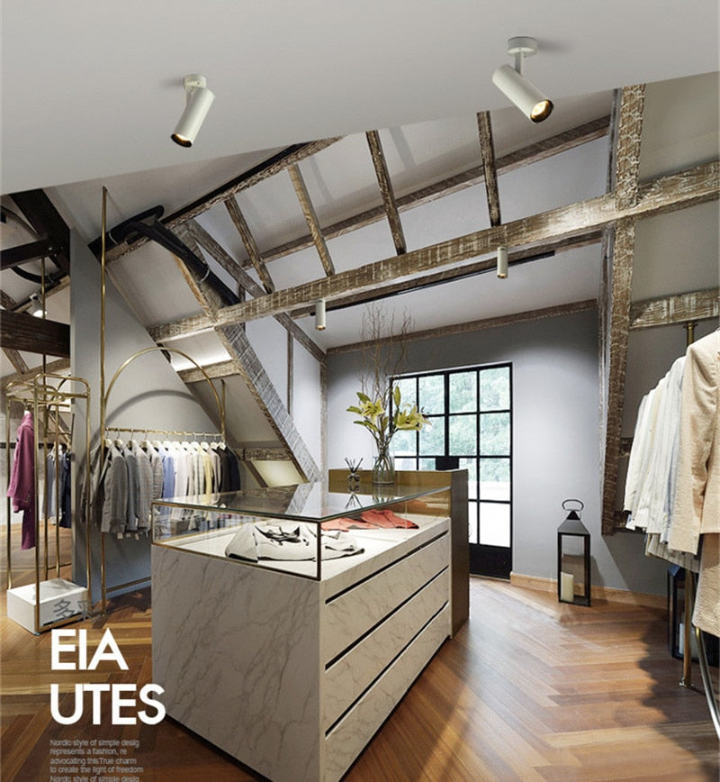 Ceiling Light 7W 12W 20W 30W COB LED Spotlight Surface Mounted Downlight Spot Lights family installation Ceiling Lamp 220V