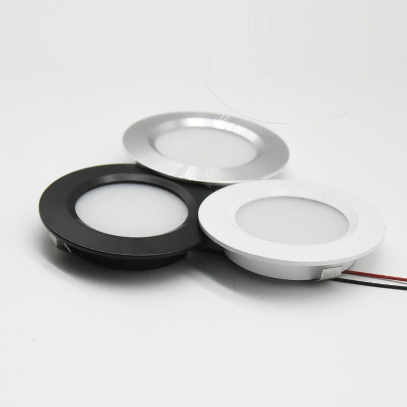 Recessed Downlight 3W 5W 7W 12V LED Ceiling Light Ultra Thin Under Cabinet Kitchen Bedroom Bulbs Lamp Spot Lighting