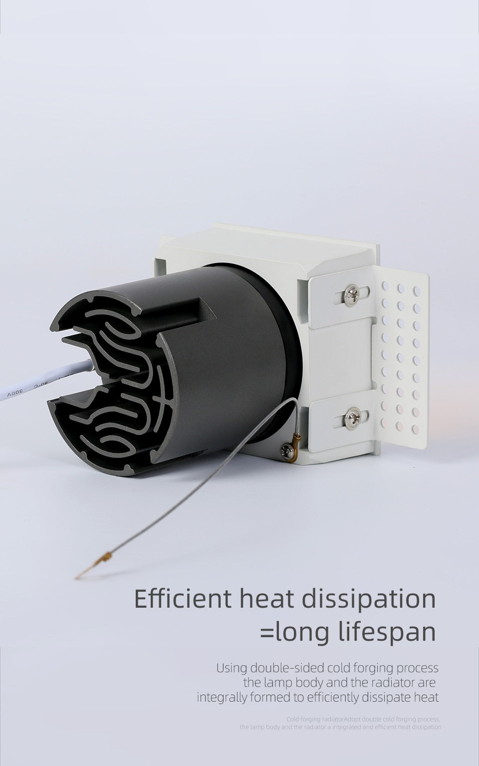 LED embedded square downlight borderless anti-glare ceiling spotlight without main light for home livingroom