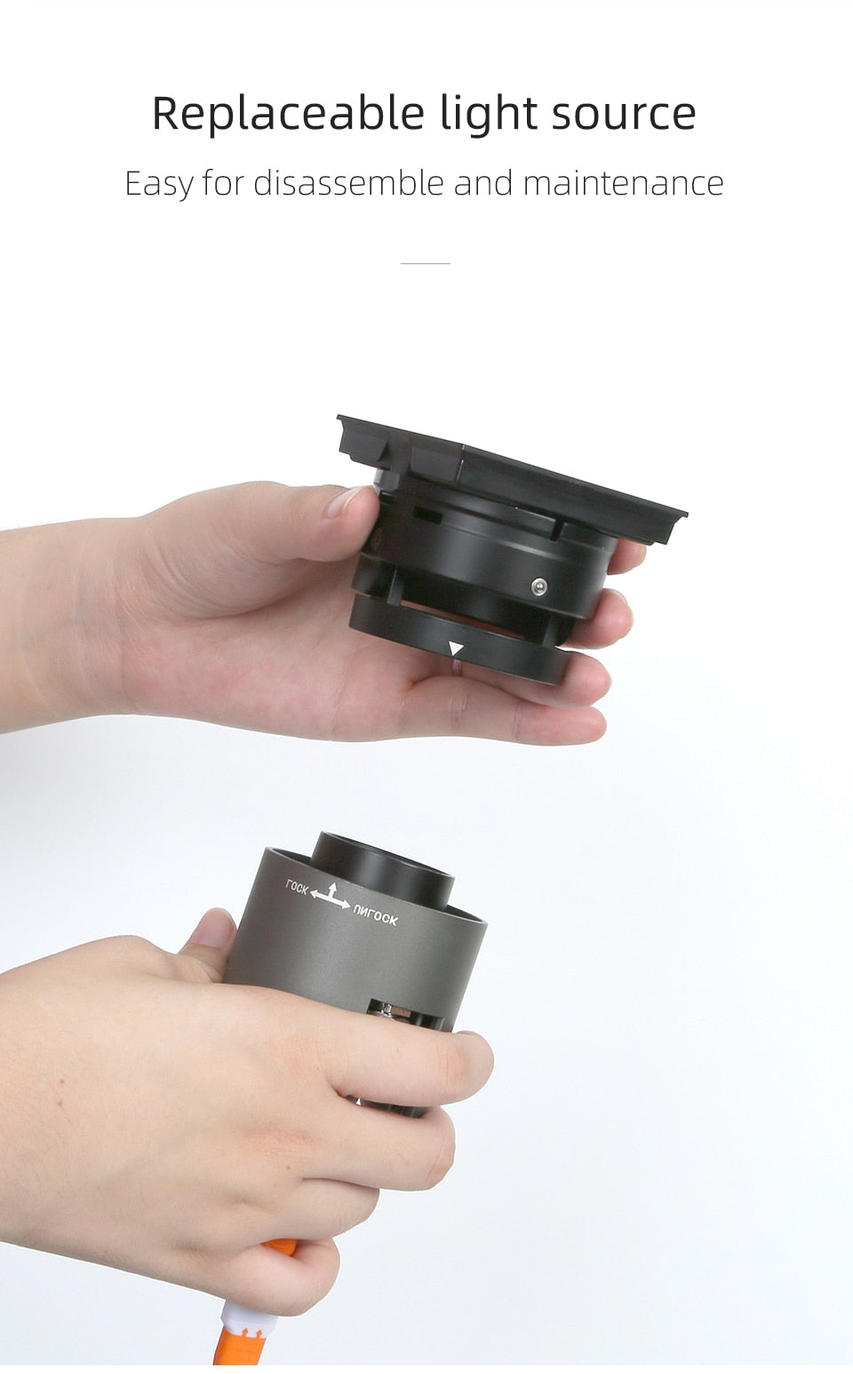 LED embedded square downlight borderless anti-glare ceiling spotlight without main light for home livingroom