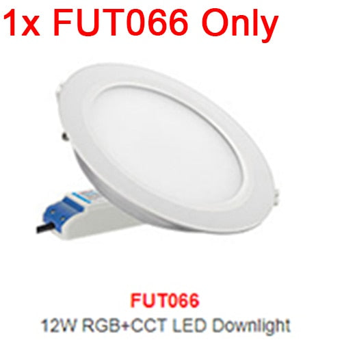 MiBoxer FUT066 12W RGB+CCT LED Downlight AC110V 220V 2.4G RF Wireless Remote WiFi Smartphone APP Alexa Google Voice Control