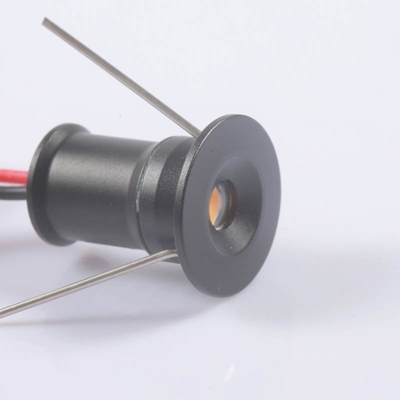 LED Mini Downlight Dimmable IP65 1W 12V Outdoor Indoor Spotlight Stair Kitchen Display Lamp Black Silver Shell Sauna Spot Bulb