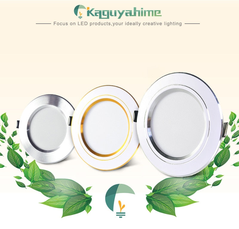 Kaguyahime Downlight 18W 15W 9W 5W 3W Recessed Round LED Lamp Indoor Lighting AC 220V 240V LED Downlight Warm White Cold White