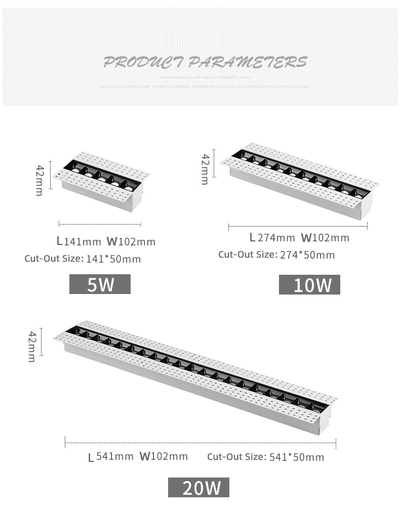 Saiyo LED Downlight Line Light Bar Creative Linear Rimless Magnetic Lamp Recessed Ceiling Lamps Strip Living Room Corridor Light