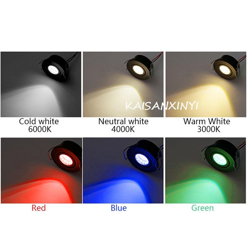 1/5pcs Aluminum Round LED Dimmable Ceiling Downlight 3W AC90-260V Recessed COB Spot Light Led Bulb With Driver - LED Lights For Sale : Affordable LED Solutions : Wholesale Prices