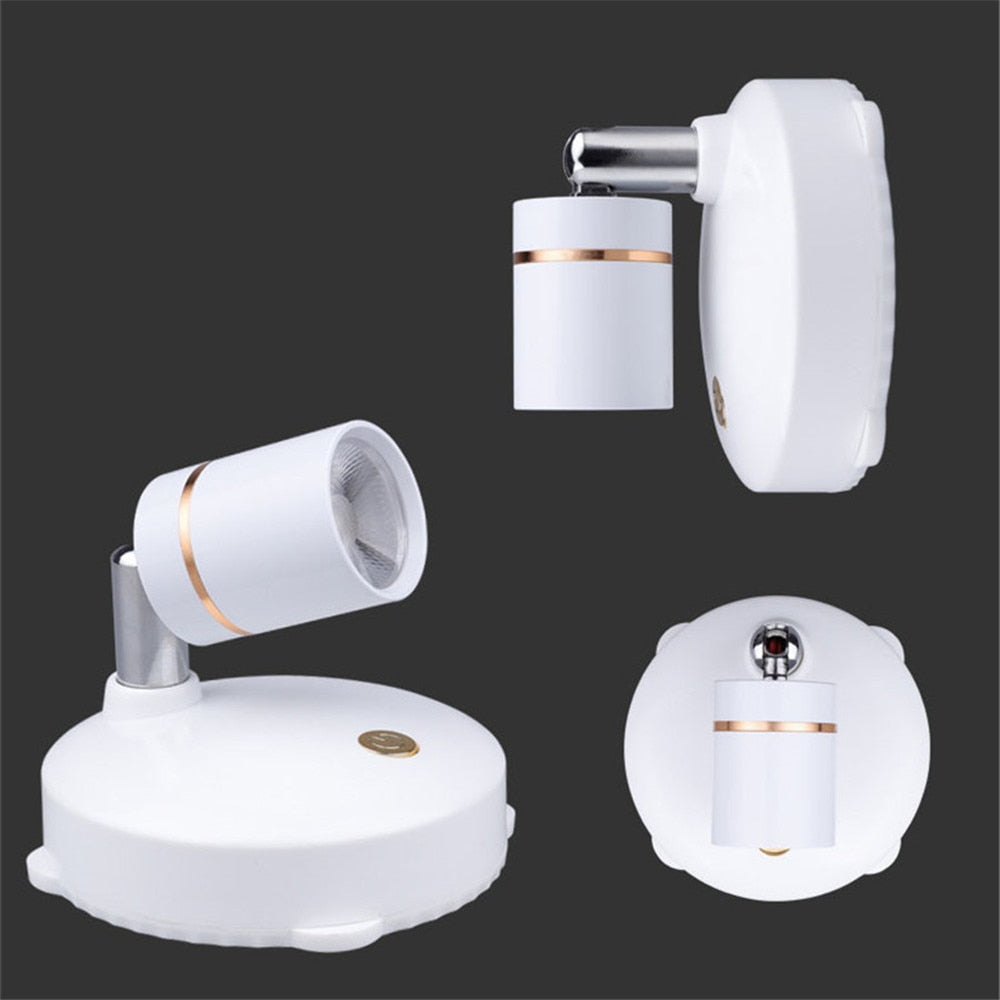 USB Recharged Led Downlight Remote Controller & Touch Sensor Dimmable Indoor Lamp Fixture (White) for Foyer,Bedroom