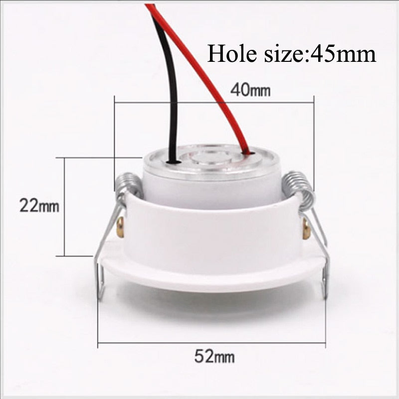 LED mini Downlight Under Cabinet Spot Light 3W for Ceiling Recessed Lamp AC85-265V Dimmable Down lights with driver