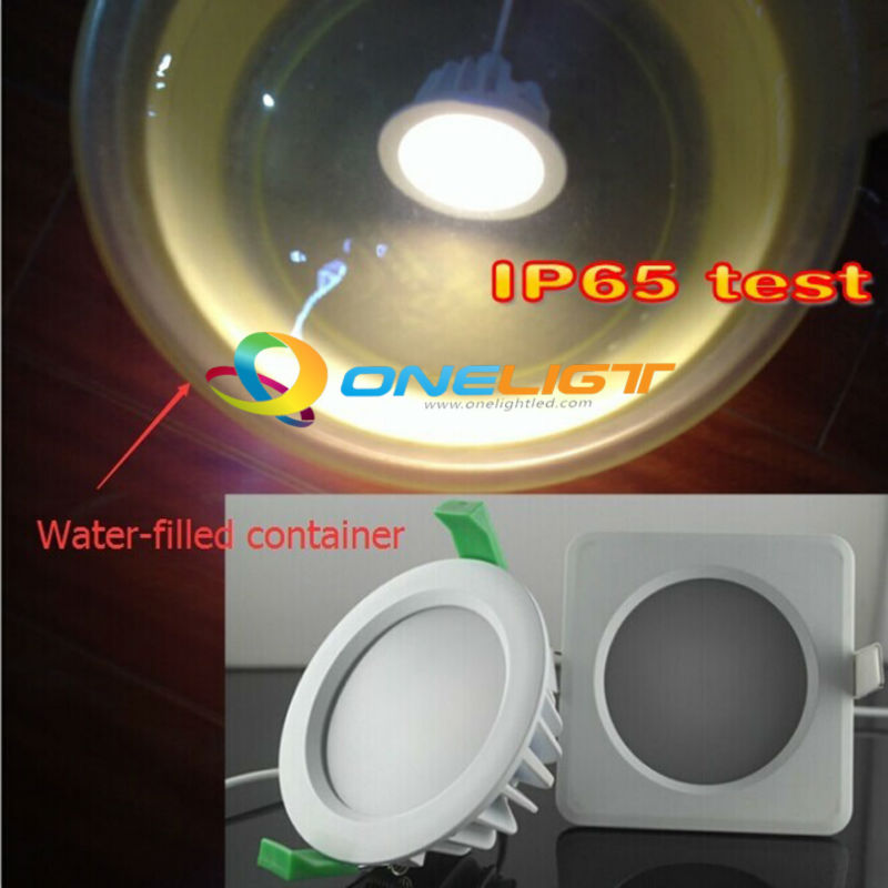 Waterproof IP68 LED Downlight AC110V 220V Dimmable 15W LED Recessed Ceiling Lamp for Bathroom Living Room Anti-fog lamp