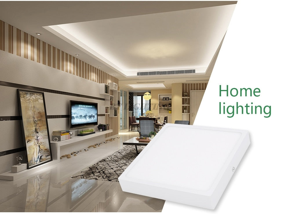 LA MIU 9W/15W/25W/30W Square/Round Led Panel Light Surface Mounted leds Downlight ceiling down AC/DC 12V/24V Lamp