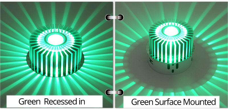 Modern LED Ceiling Light 3W LED Spot RGB Downlight Wall Sconce Art Gallery Decoration Front Balcony Lamp Porch Light Corridors