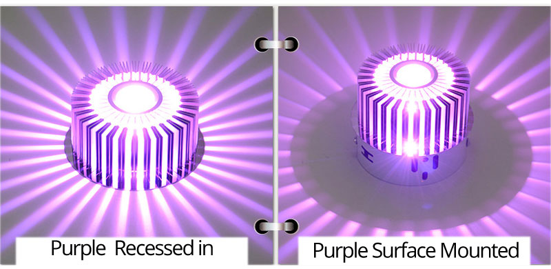 Modern LED Ceiling Light 3W LED Spot RGB Downlight Wall Sconce Art Gallery Decoration Front Balcony Lamp Porch Light Corridors