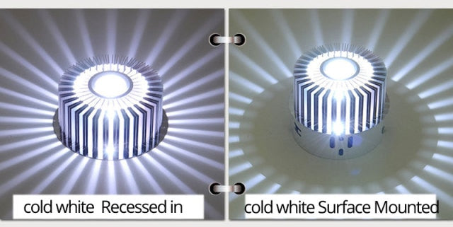 Modern LED Ceiling Light 3W LED Spot RGB Downlight Wall Sconce Art Gallery Decoration Front Balcony Lamp Porch Light Corridors