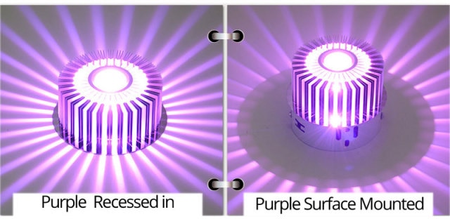 Modern LED Ceiling Light 3W LED Spot RGB Downlight Wall Sconce Art Gallery Decoration Front Balcony Lamp Porch Light Corridors