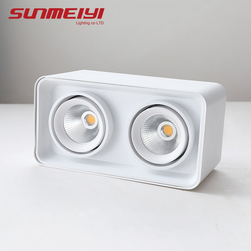 Adjustable Surface Mounted Square Downlight Daring Lamp Nordic Spot Light Ceiling Lamp Corridor Aisle Porch