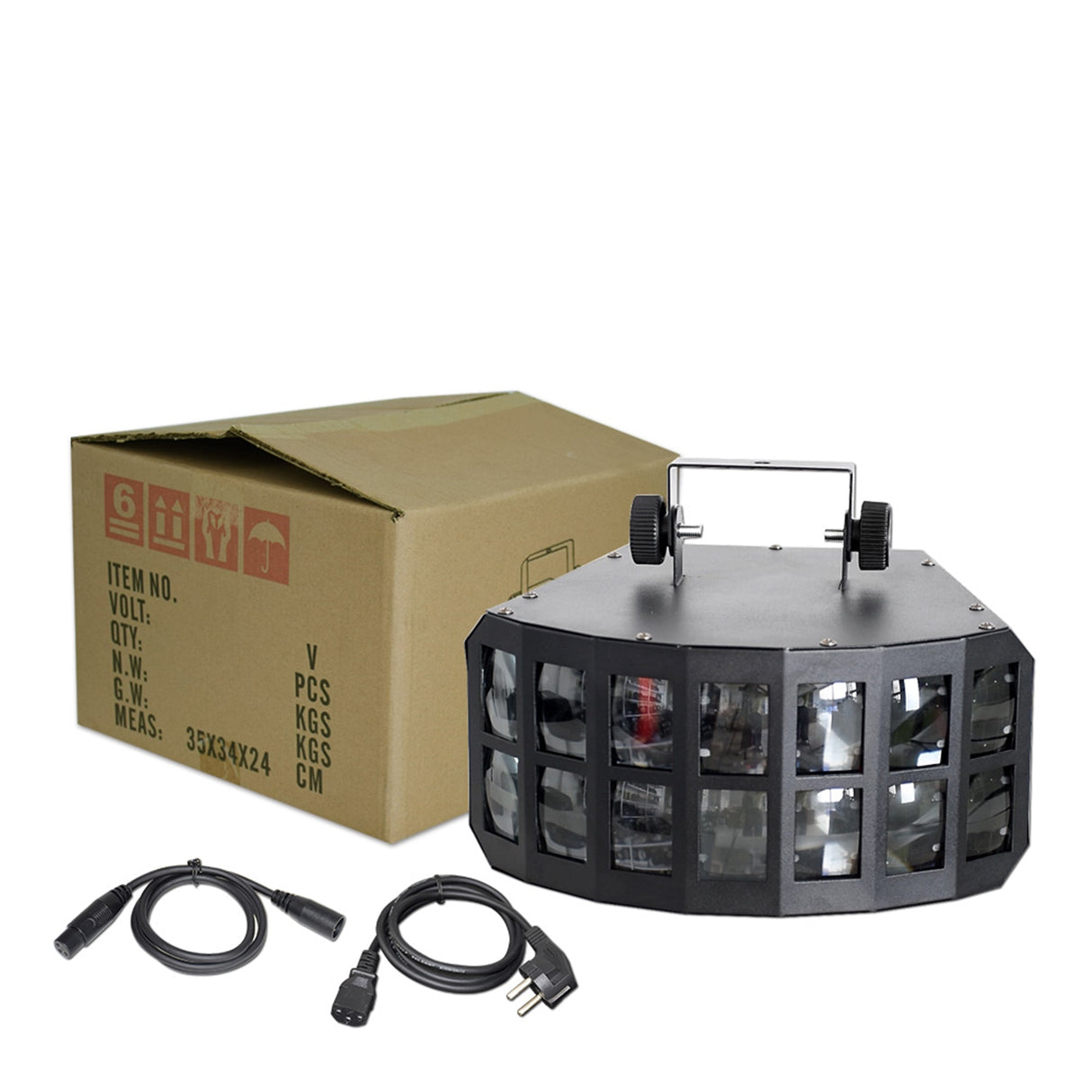 LED 2X15W RGBW 4IN1 DOUBLE LAYER DOWNLIGHT PROJECTION BUTTERFLY EFFECT LIGHT FOR KTV DJ DISCO PARTY LIGHTS