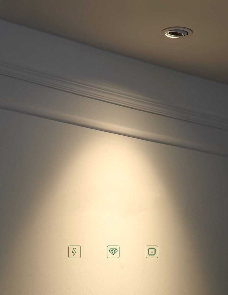 Tuya Led Smart Downlight Recessed Ceiling Lamp Zigbee Spot Lamp Angle Adjustable Aluminum Spot Led Light For Home Office Store