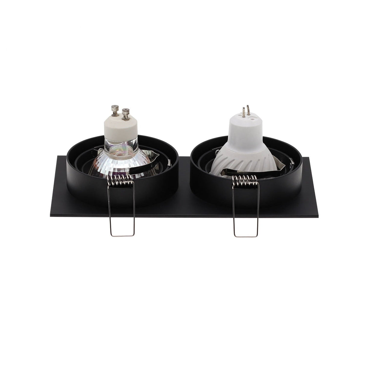 High Quality Aluminum GU10 MR16 Downlight Holder Black Silver White GU10 Fixture Frame For LED Ceiling Light Trim