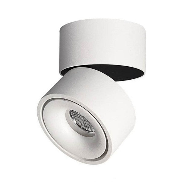 Dimmable COB LED Downlights Surface Mounted LED Ceiling Lamps 7W/10W/15W/18W Foldable And 360° Rotatable Background Spot lights