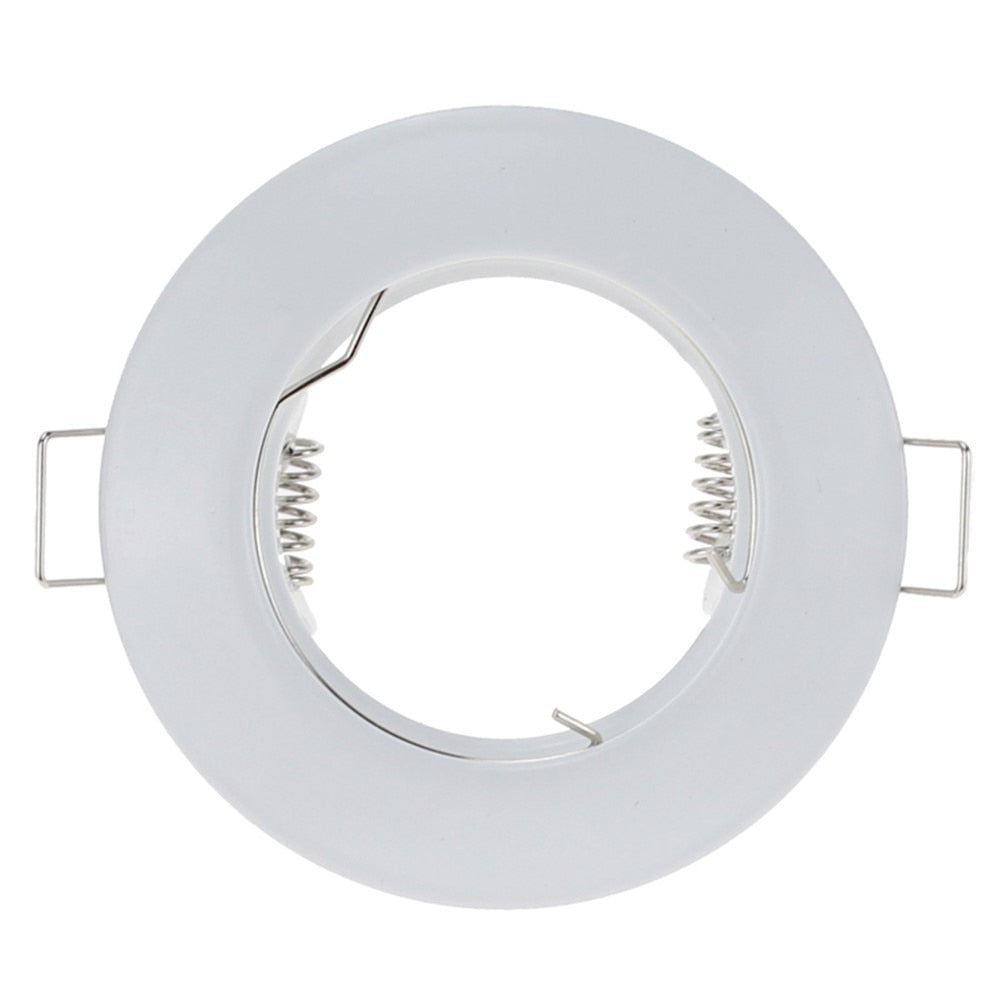 Black White Round Recessed LED Ceiling Light Frame MR16 GU10 Bulb Fixture Downlight Holder GU10 Spot Light Fitting For Housing