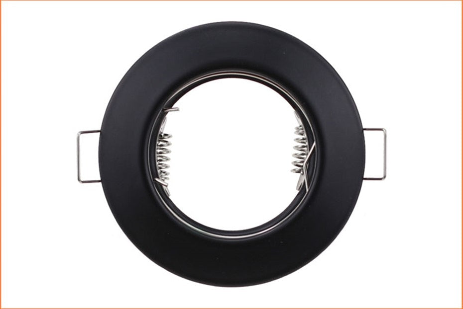 Black White Round Recessed LED Ceiling Light Frame MR16 GU10 Bulb Fixture Downlight Holder GU10 Spot Light Fitting For Housing