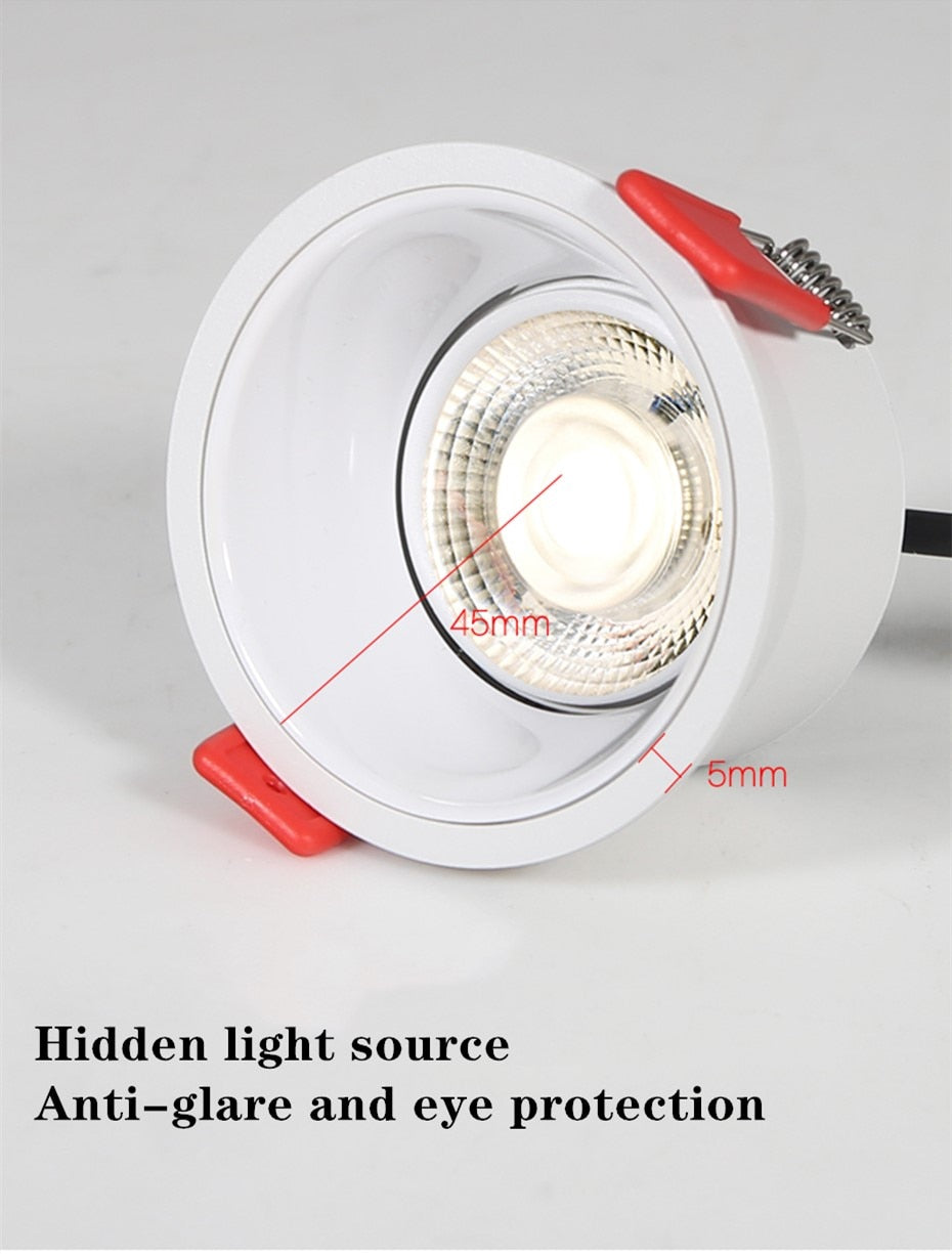 Dimmable Led Downlights Led Spot Light Lamp 220V 110V 12W 18W Downlight Ceiling Spot Led Lighting Fixture for Home Kitchen Lamp