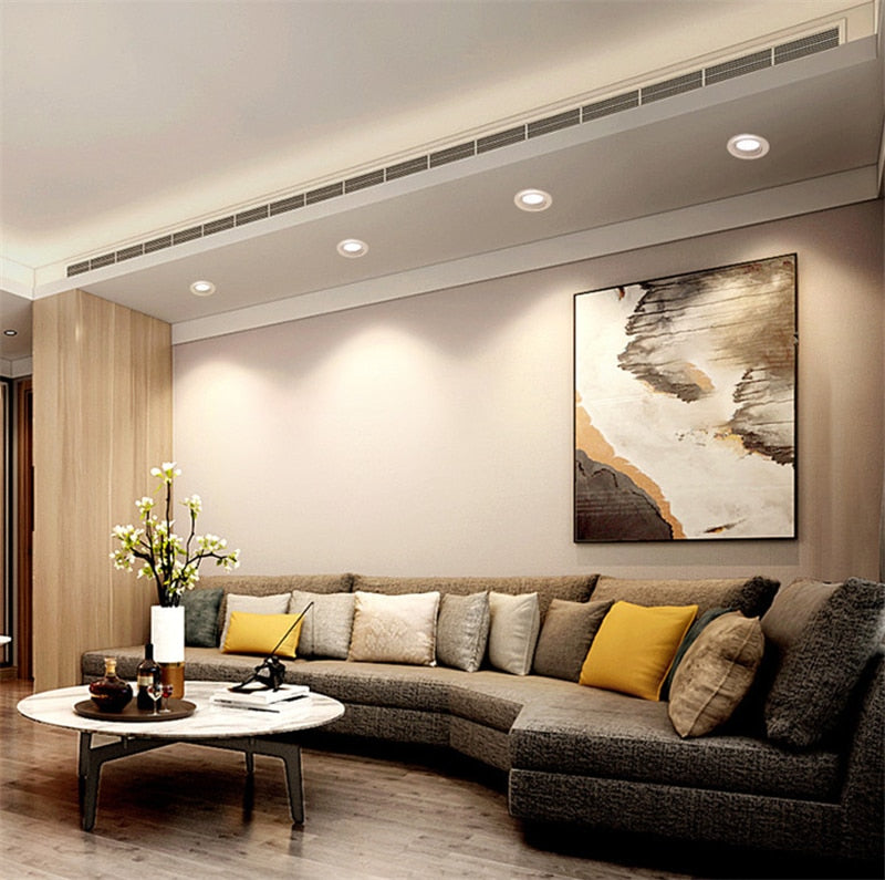 Zoom Beam Angle Adjustable 15/45/60 Degrees LED COB Recessed Downlight 10W 12W 15W LED Ceiling Spot Light for Picture Background