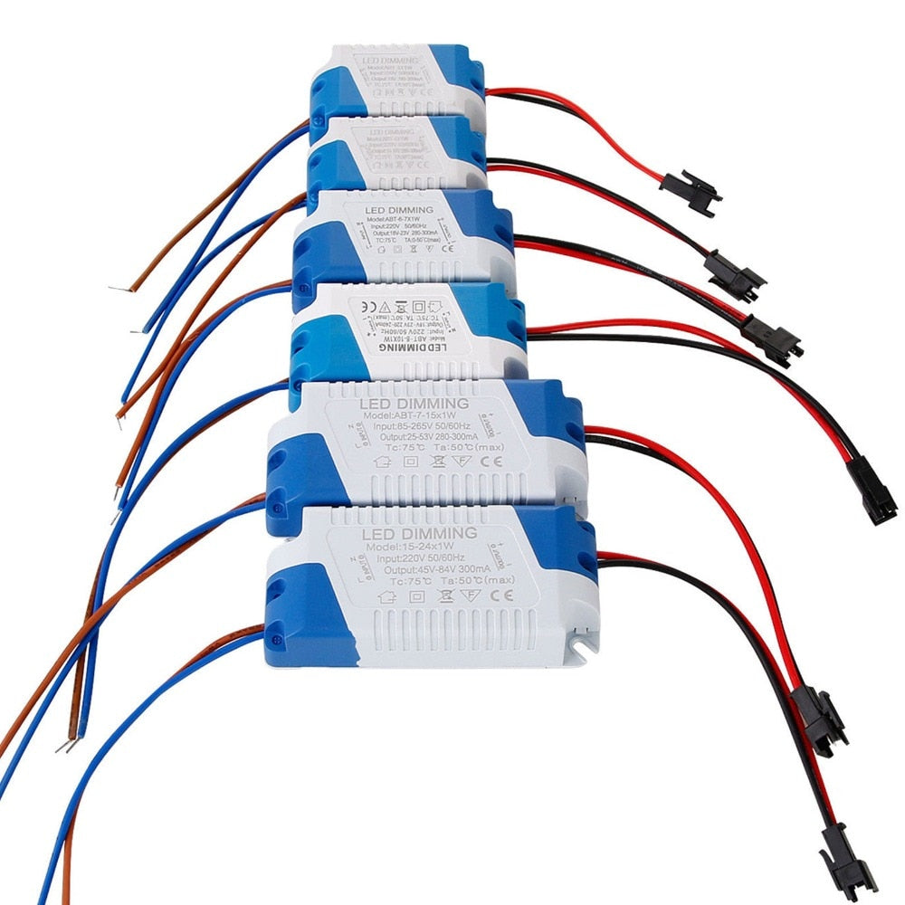 Dimmable LED Constant Current Driver Power Supply 3W 5W 7W 8-10W 15W 15-24W Output 300mA External Diver For LED Downlight