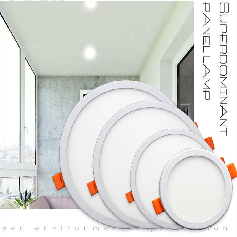 LED Panel Light 6W 8W 15W 20W Round Square Spot light AC85~265V ceiling light Indoor Recessed Downlight Down Light Home Decor