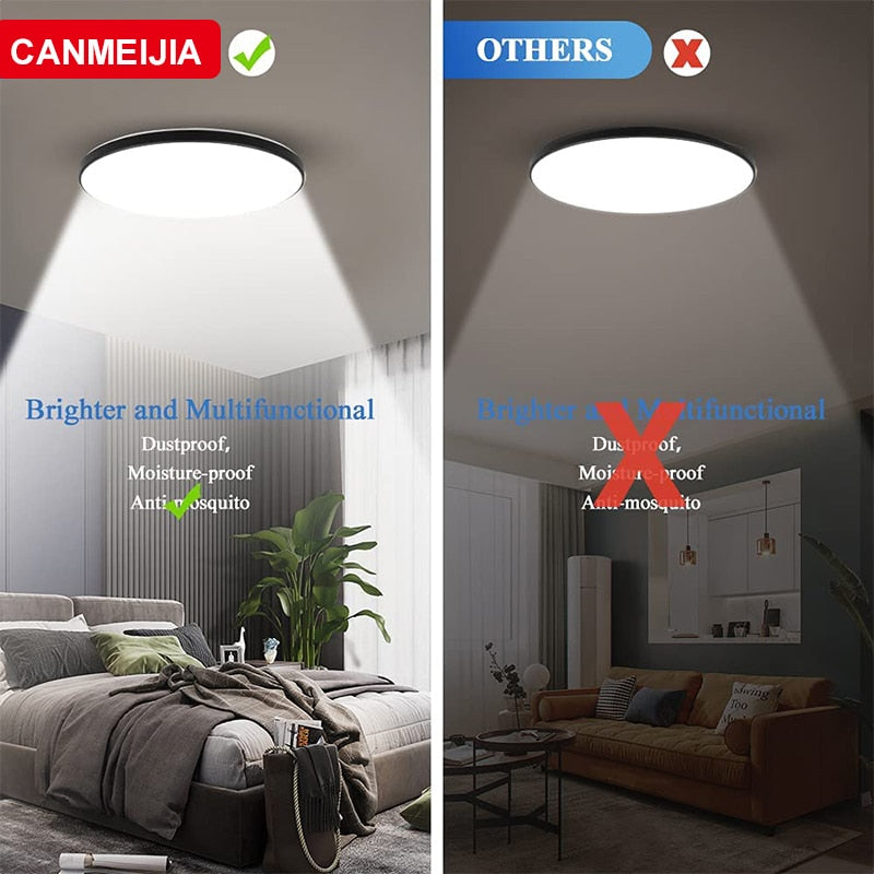 Led Ceiling Lamp 220V 72/40/30/18W Modern Indoor Lighting Fixture Ceiling Light for Living Room Bedroom Kitchen Led Panel Lights