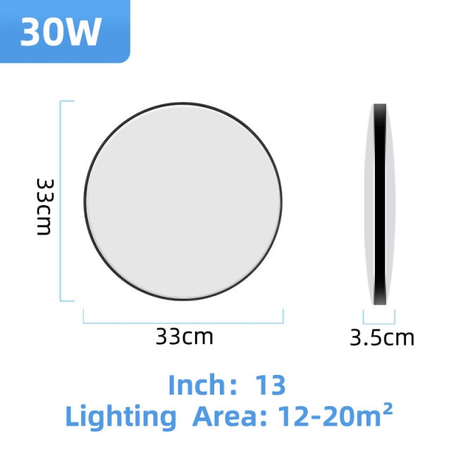Led Ceiling Lamp 220V 72/40/30/18W Modern Indoor Lighting Fixture Ceiling Light for Living Room Bedroom Kitchen Led Panel Lights