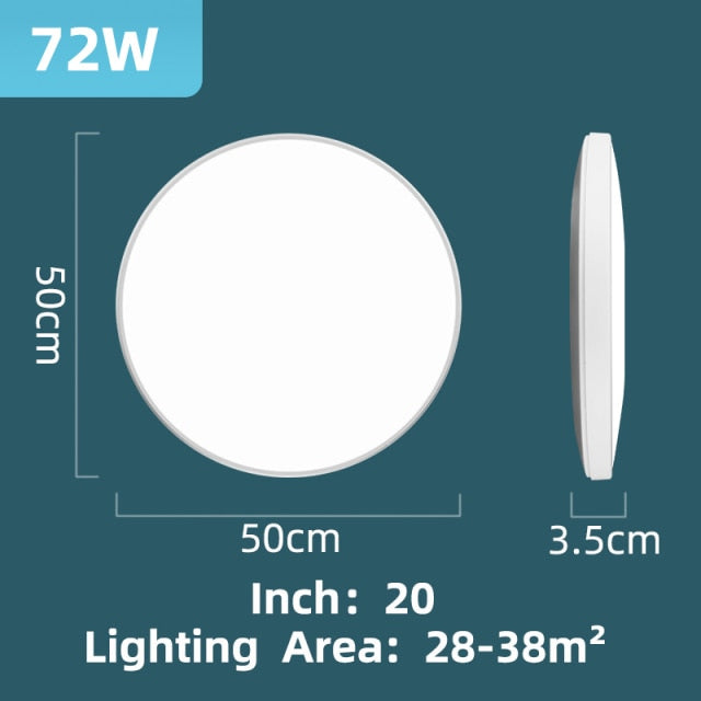 Led Ceiling Lamp 220V 72/40/30/18W Modern Indoor Lighting Fixture Ceiling Light for Living Room Bedroom Kitchen Led Panel Lights