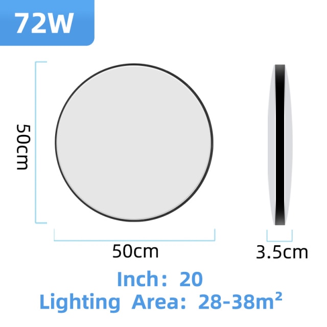 Led Ceiling Lamp 220V 72/40/30/18W Modern Indoor Lighting Fixture Ceiling Light for Living Room Bedroom Kitchen Led Panel Lights
