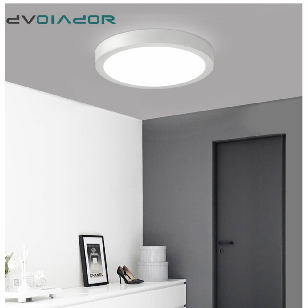 LED Ceiling Light 110V 220V Indoor Modern Light Fixture Surface Mounted Ceiling Lamp 6W 12W 18W Round Square Indoor Panel Light