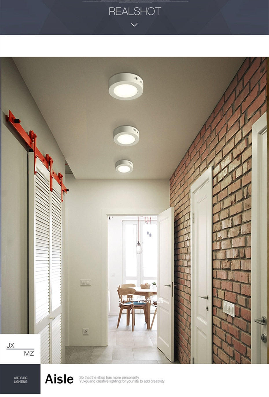 LED Ceiling Light 110V 220V Indoor Modern Light Fixture Surface Mounted Ceiling Lamp 6W 12W 18W Round Square Indoor Panel Light