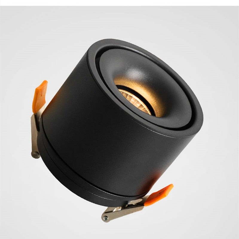 Dimmable Folding Rotating Recessed Led Downlight 7w-15W Cob Ceiling Spot Light Adjustable 110v 220v Warm White For Living Room