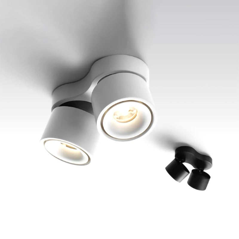 Dimmable Folding Rotating LED Downlights 18W 24W 30W COB LED Ceiling Spot Lights AC85~265V LED Ceiling Lamps Indoor Lighting