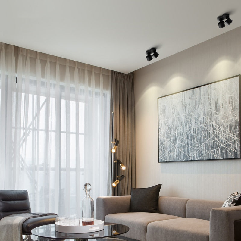 Dimmable Folding Rotating LED Downlights 18W 24W 30W COB LED Ceiling Spot Lights AC85~265V LED Ceiling Lamps Indoor Lighting